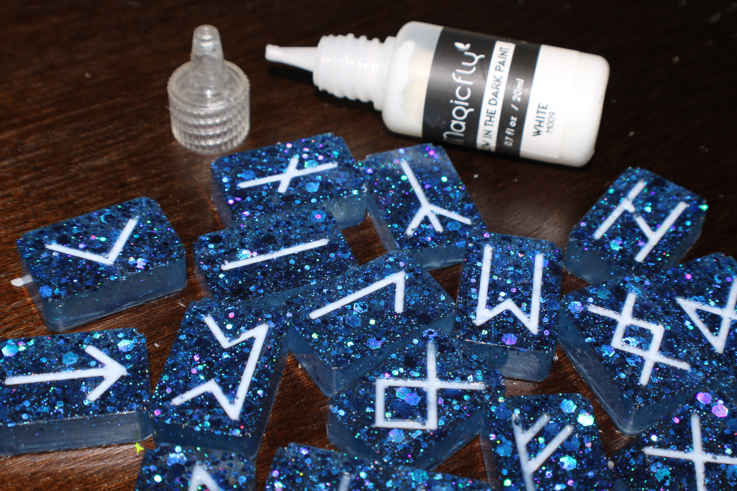 Glow in the Dark Norse Runes | Epoxy Resin Runes | Divination Tools | Metaphysical Supplies | Spiritual Connection | Witchcraft Tools