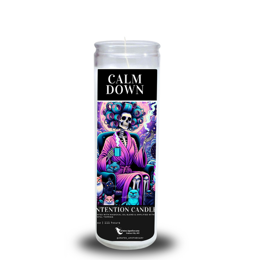 Calm Down Intention candle