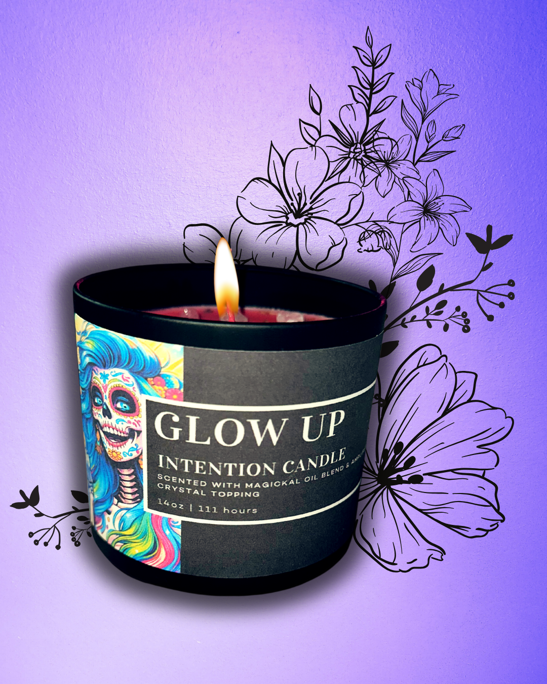 Glow Up Intention candle