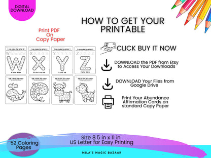 Alphabet Animals Dot Marker Activity Book: Pre-K Learning (Digital Download)