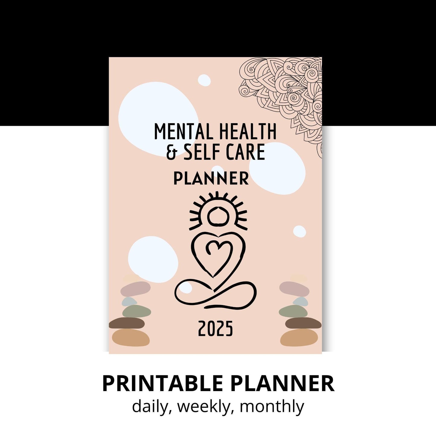 2025 Self-Care Planner: Mental Health & Daily Routine (Digital Download)