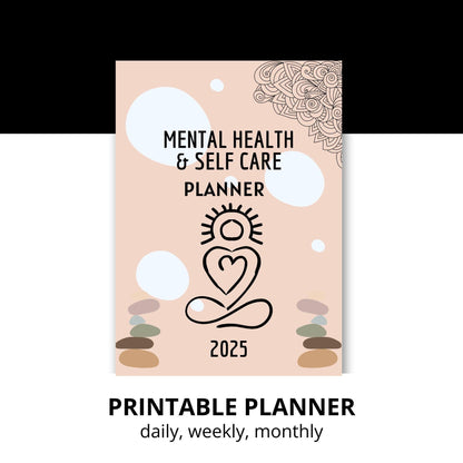 2025 Self-Care Planner: Mental Health & Daily Routine (Digital Download)