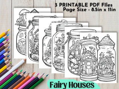 Coloring Book: 90 'In A Jar' Themed Pages (Digital Download)