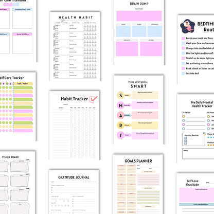 2025 Self-Care Planner: Mental Health & Daily Routine (Digital Download)