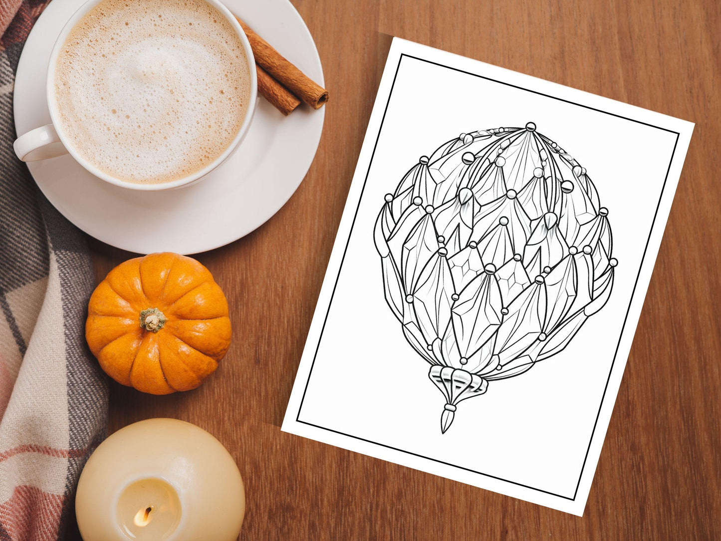 Crystal Ball Coloring Pages: 30 Printable Art Therapy Sheets (Digital Download)